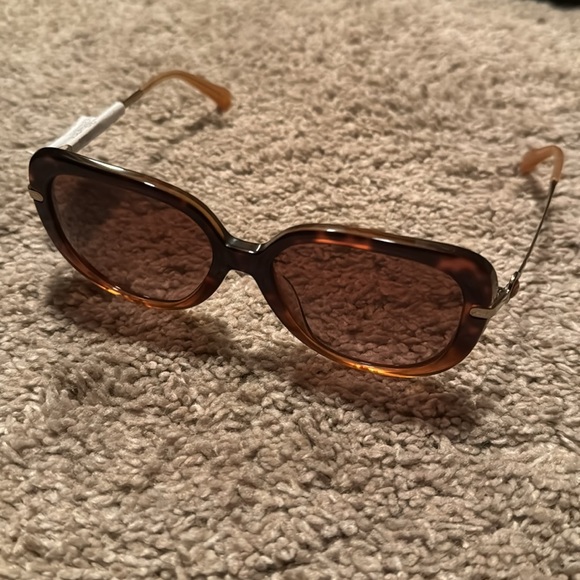 Coach, 55mm Gradient Square Sunglasses, 
AMBER TORTOISE - Picture 3 of 10